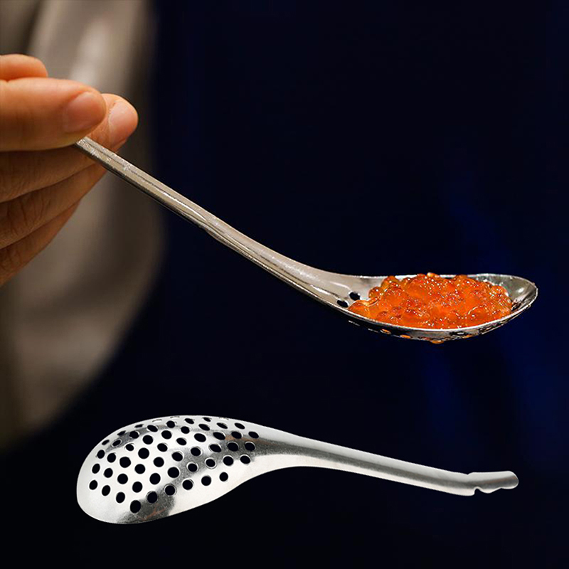 Kitchen Gadgets That Are Useful - 56 Holes Caviar Spoon Useful Kitchen
