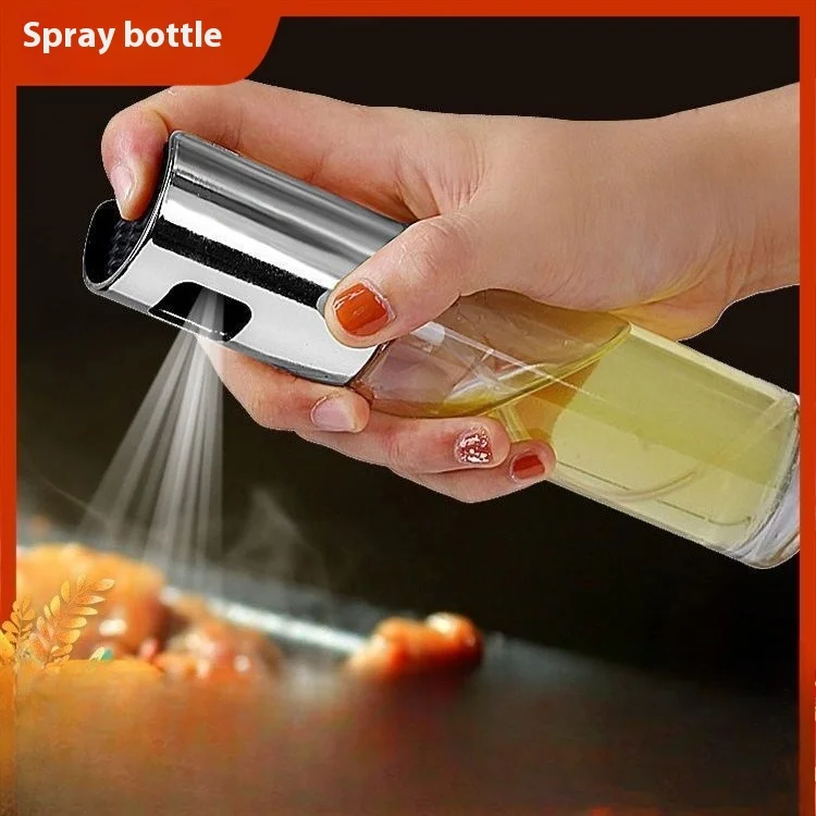 Oil Mister Spray Bottle - 100ml Glass Oil Spray Pot Household
