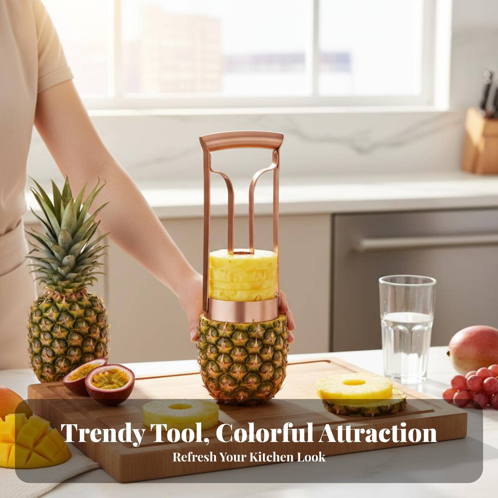 Stainless Steel Pineapple Cutt - Kitchen Gadgets That Are Useful 评论和价格