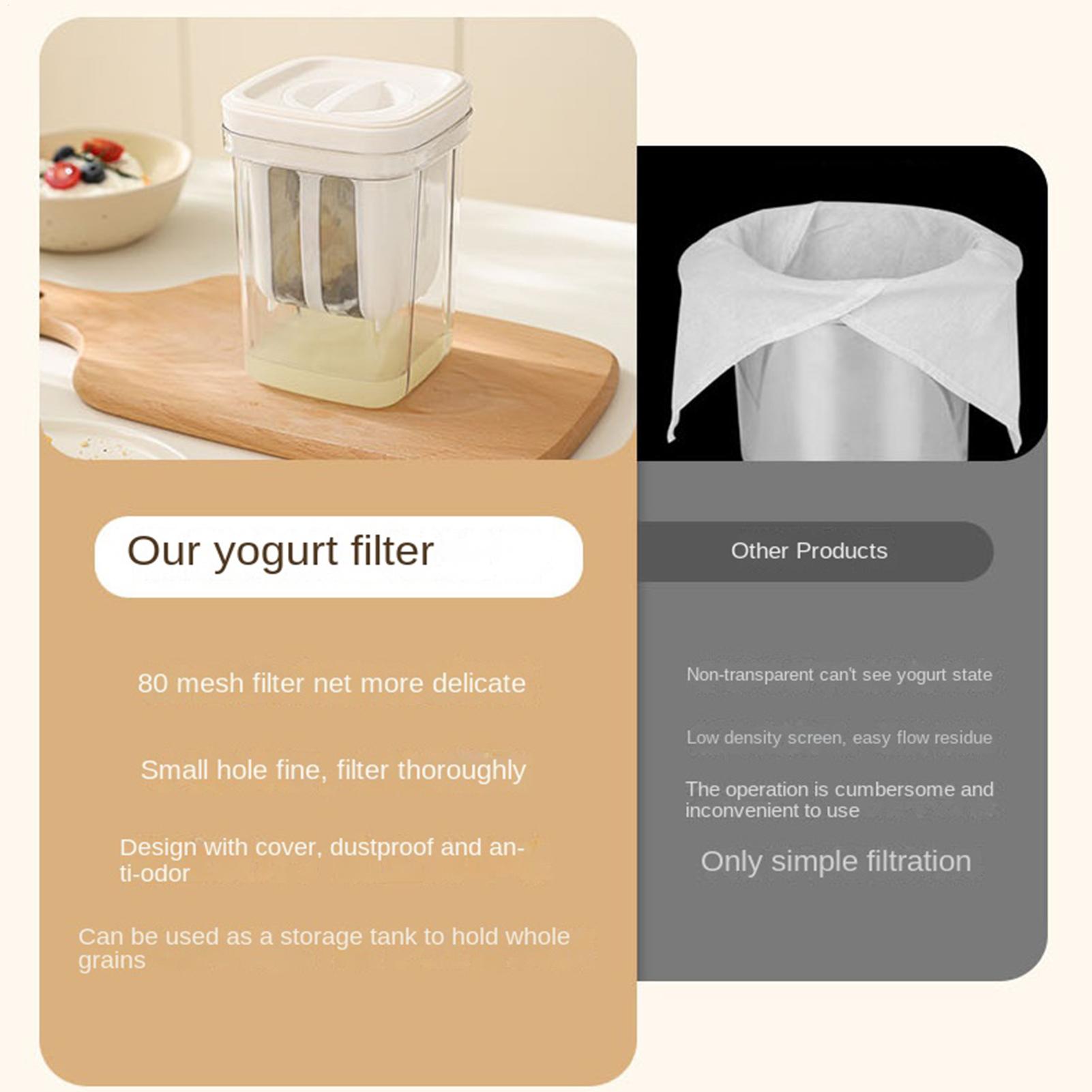 Yogurt Strainer Reusable Fine  - Kitchen Gadgets Rice Filter 评论和价格