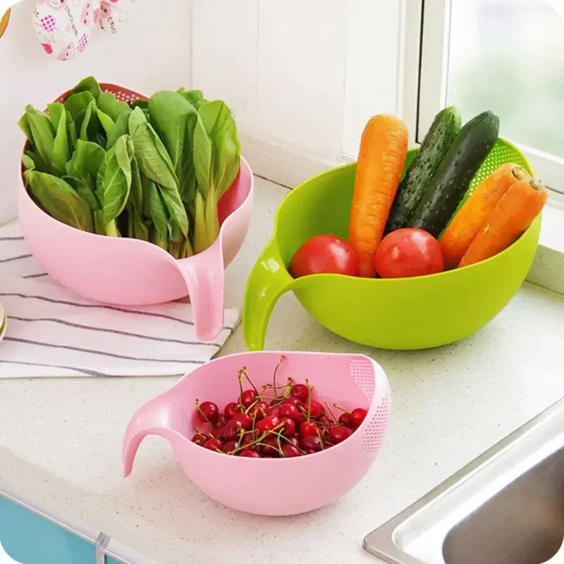 Fruit Vegetable Bowl Drainer C - Kitchen Gadgets Rice Filter 评论和价格
