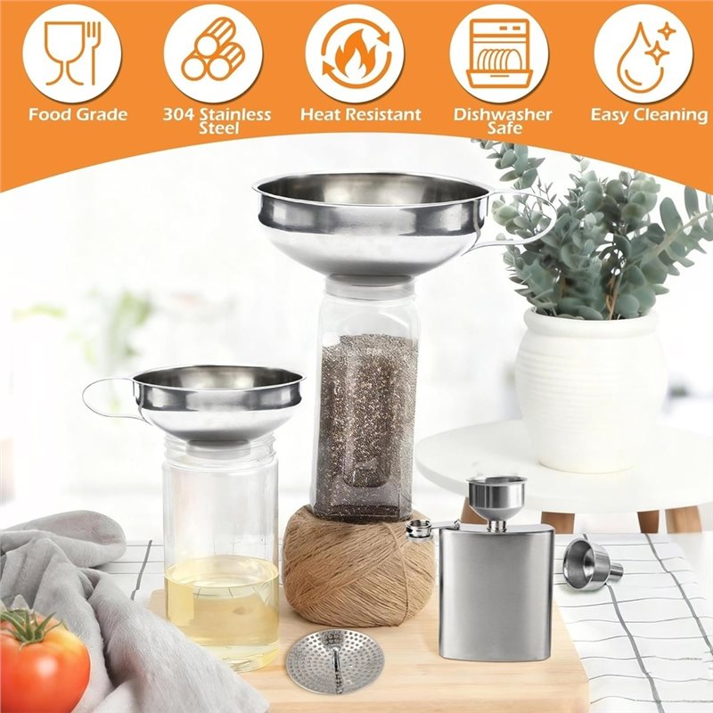 AAAF Stainless Steel Funnels F - Kitchen Gadgets That Are Useful 评论和价格