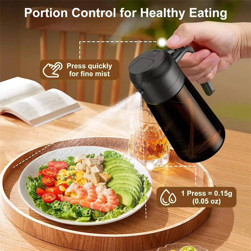 2026 2-in-1 Glass Oil Dispense - Oil Mister Spray Bottle 评论和价格