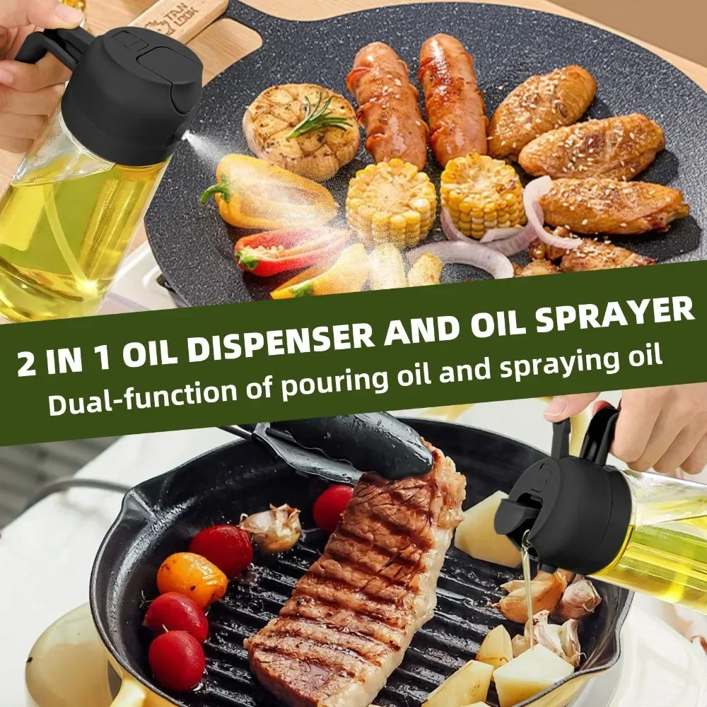 2in1 Plastic Oil Sprayer 500ml - Oil Mister Spray Bottle 评论和价格